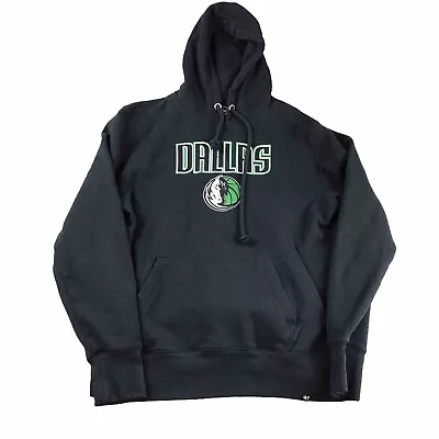 Dallas Mavericks Hoodie Mens Medium Black NBA Pullover Hooded Sweatshirt • $25.84