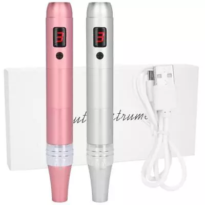 Electric Derma Pen Micro Needle Roller Anti Aging Skin Therapy Set • $37.27