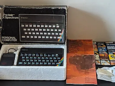 Boxed Zx Spectrum 48k Computer Rubber Key With Leads / Books / Tape / Original  • £175