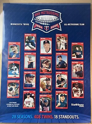 Minnesota Twins All Metrodome Team Poster (Nice!) (SGA 2009) MLB • $6.50