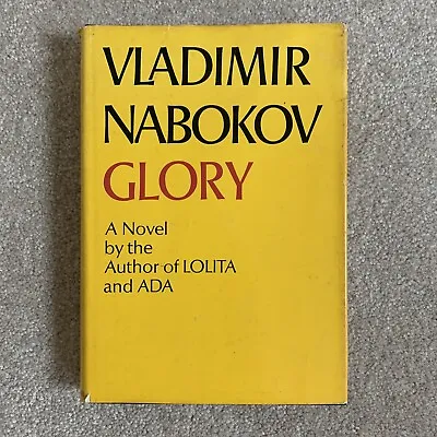 Glory By Vladimir Nabokov ~1971~ Vintage Hardcover~ First Edition • $9.99