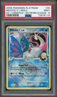 Pokemon PSA 9 MINT League Promo REVERSE HOLO Milotic C 35/147 • $29.99