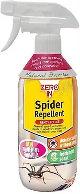 £7.99 • Buy Zero In Spider Repellent Stop Spider Non Harmful Deterrent Spray 500ml Mint