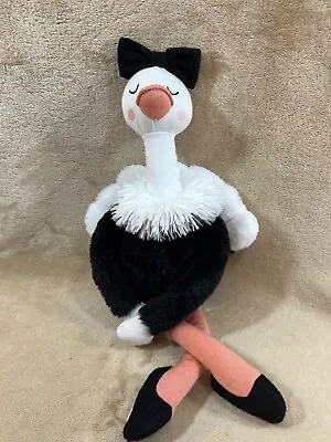 Pillowfort Target Ballerina Ostrich 14  Stuffed Plush Ballet Dance Black Birdtoy • $7