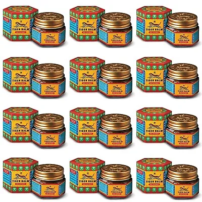 12 PACK Tiger Balm Red Super Strength Pain Relief Ointment 21 ML FREE SHIPPING • $42.49