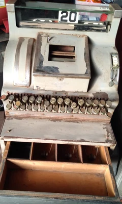 $25.99 • Buy VINTAGE CASH REGISTER NATIONAL WITH KEY FOR PARTS OR RESTORATION (pickup Only)