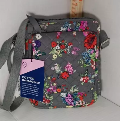 Vera Bradley Mini Hipster Hope Blooms Crossbody Purse With RFID Protection • $30