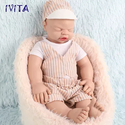 19'' Floppy Silicone Reborn Baby Boy Doll Can Take Pacifier In Mouth • $99