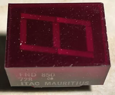 Itac FND850 7 Segment Red LED Display - NOS • $14.99