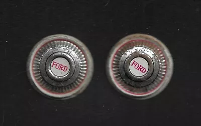 Vintage Tin Litho Ford Toy Hubcaps Pair • $1.99