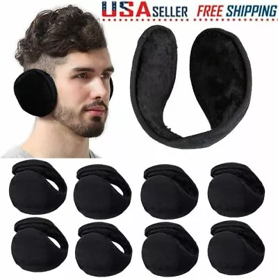 Ear Muffs Fleece Earwarmer Winter Ear Warmers Mens Womens Behind The Head Design • $5.99