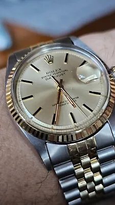 Vintage Rolex 1601 Two Tone Men's Automatic Watch 1976 • $3900