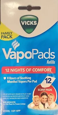 Vicks VSP19-FP VapoPads Family Pack Scent Pads (12 Pack) • $8.48