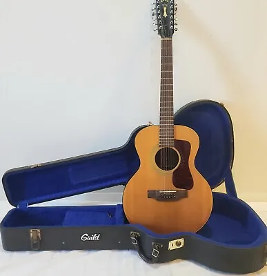 Vintage 1973 Guild F112-NT 12 String Acoustic Guitar Natural Finish W/Guild Case • $1943