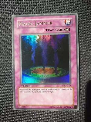 Yugioh TCG Magic Jammer Metal Raiders MRD-128 1st Edition Ultra Rare Card • $47.99