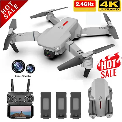 $38.95 • Buy Drones 4K HD E525 Mini Avoid Obstacles Dual Lens Camera Foldable RC Bonus