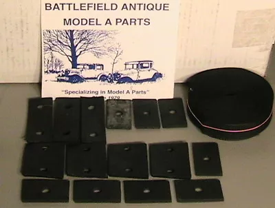 1928-1931 Model A Ford Body Mounting Set W/ Rubber Body Block Pads & Frame Welt • $44.95