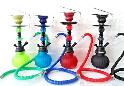 £12.99 • Buy Small 11  Inch 1 Hose Shisha Pipe Shisha Hookah Narghila Free Tip Foil & Coil 
