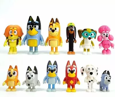 12 Pcs Wolfs-Bluey Figures Toys Playset Wolves-Action Figurines Family And...  • $52.88