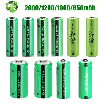 PKCELL AA AAA 2/3AAA 2000mAh 1200mAh NiMH Rechargeable Batteries 1.2V Lot US • $4.25