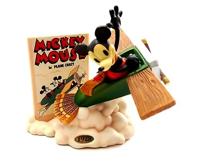 Best Of Mickey PLANE CRAZY 1928 Limited Edition 5.5  Tall Sculpture From 1998 • $39.99