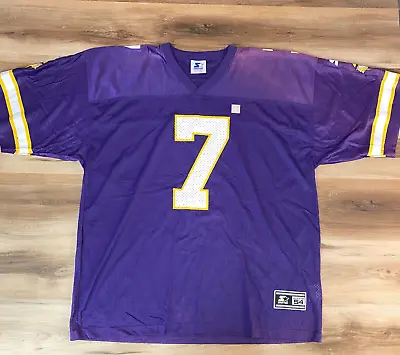 Randall Cunningham Jersey Mens 2XL Minnesota Vikings Starter NFL Vintage 1998 • $55.77