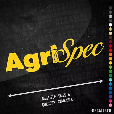 £15.25 • Buy Agri Spec Sticker Long - Many Colours & Sizes - Funny Car Tractor Farm AgriSpec
