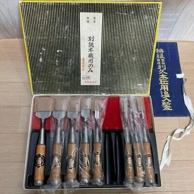 £262.18 • Buy Japanese Vintage Chisel 8set Nomi Made By Famous Blacksmith All Kinryu