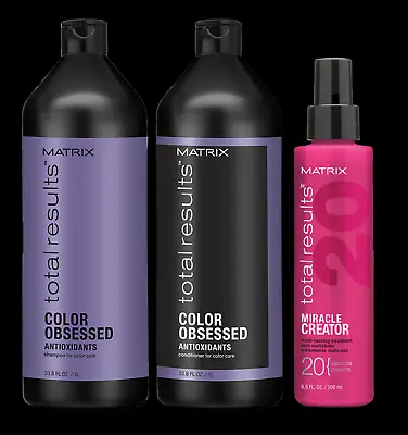 Matrix Total Results - Color Obsessed Duo (1000ml) & Miracle Creator 200ml • £46.39
