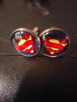 Marvel DC Superhero Cufflinks Superman Batman Flash Spiderman Deadpool • $10