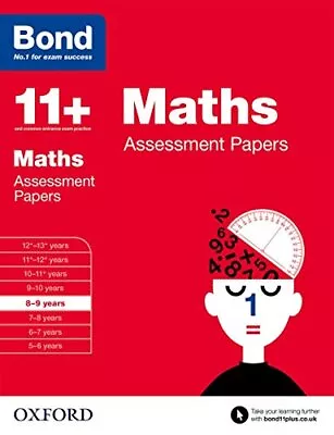 Bond 11+: Maths Assessment Papers: 8-9 Years By Bond 11+ Book The Cheap Fast • £5.49