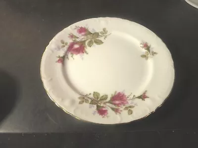 Royal Rose Fine China Japan 6-1/4  Bread Plate Moss Rose • $3