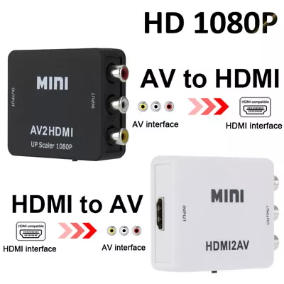 HDMI To AV Converter Output Digital To RCA Analog Audio/Video Input Composite • $14.81