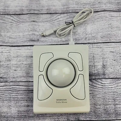 Kensington Turbo Mouse For Macintosh Trackball Model 64210 Version 5 • $45