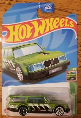 Hot Wheels HW SLAMMED Volvo 240 Drift Wagon 1:64 Green Diecast NIB • $3.49