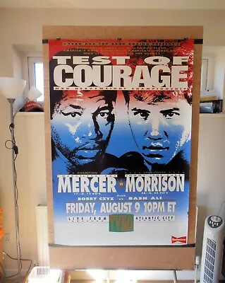 RAY MERCER Vs. TOMMY MORRISON : Original Full-Size TVKO Boxing Fight Poster 30D • $157.91