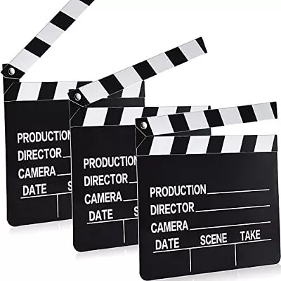 Movie Clapboard Party Decor Movie Film Hollywood Clapper Board 7 X8  10Pack • $18.13