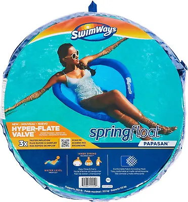 $29.99 • Buy NEW Swimways Spring Float Papasan - Blue From Mr Toys