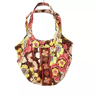 Vera Bradley Buttercup Purse Shoulder Bag Front Zip Pocket Double Handle 12 X15  • $18.77