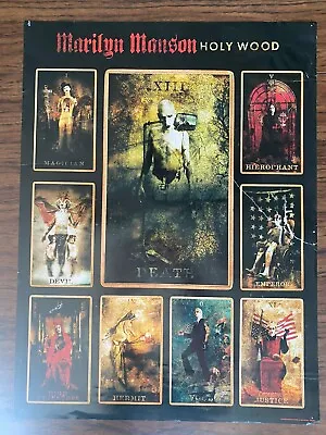 Marilyn Manson Holy Wood Promo Poster 18x24 Tarot • $10