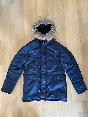 Alpha Industries N-3B Slim Fit Parka Replica Blue M • $29