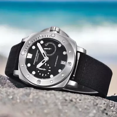 41MM PAGANI DESIGN 1767 Men Automatic Sapphire Nylon 200M Diver Waterproof Watch • $89.55