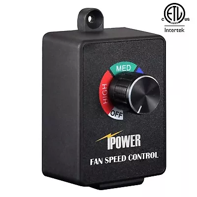 IPower ETL Certified Variable Fan Speed Controller For Inline Fan Air Blower • $13.99