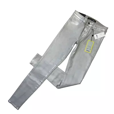 NWT J Brand 620 Mid Rise Super Skinny In Moondust Silver Stretch Jeans 26 • $62