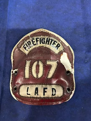 Vintage/Used LA City (Los Angeles California) Firefighter Leather Fire Helmet++ • $40