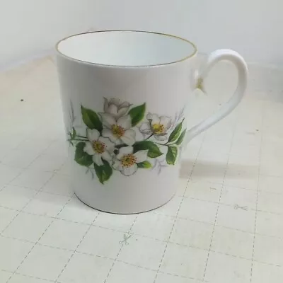 Mayfair Bone China Apple Blossom Coffee Cup Vintage • £2.99