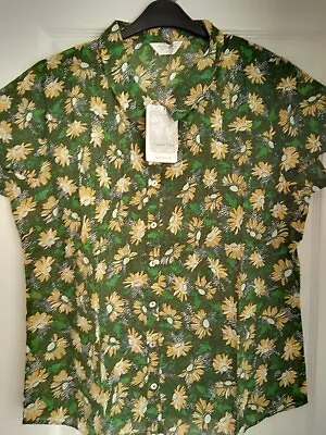£24.99 • Buy Nomads Eco Friendly Cap Sleeve Cotton Shirt Blouse Top Forest. Uk 18, Eur 44 Nwt