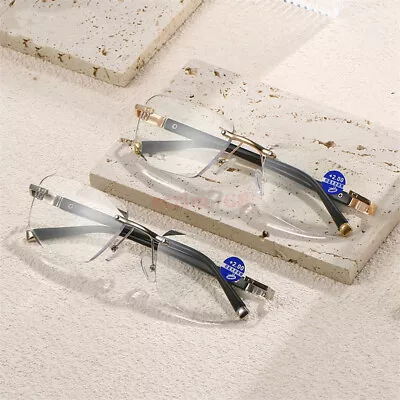 Rimless Reading Glasses Blue Light Blocking Readers 1.0 1.5 2.0 2.5 3.0 3.5 4.0 • $16.96