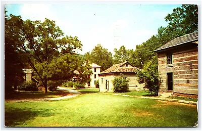 Street Scene In Spring Mill Pioneer Village  Mitchell Indiana Postcard • $5