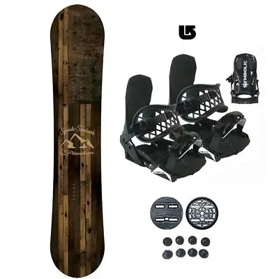 $650 Symbolic Freedom Snowboard & Bindings Men Women Package Combo Set+burton St • $329.95